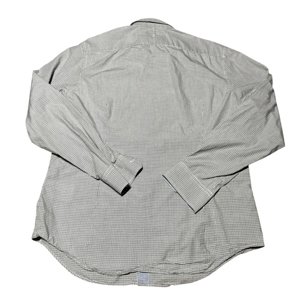 Banana Republic Tailored‎ Slim Fit Button Shirt Mens Large Check